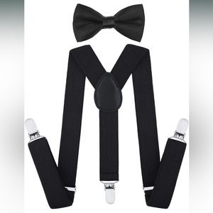 Boys suspenders and Bow Tie set